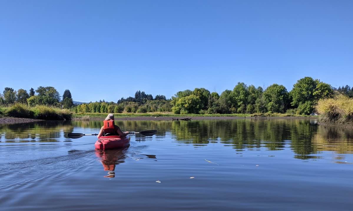 Kayaking Scappoose Bay